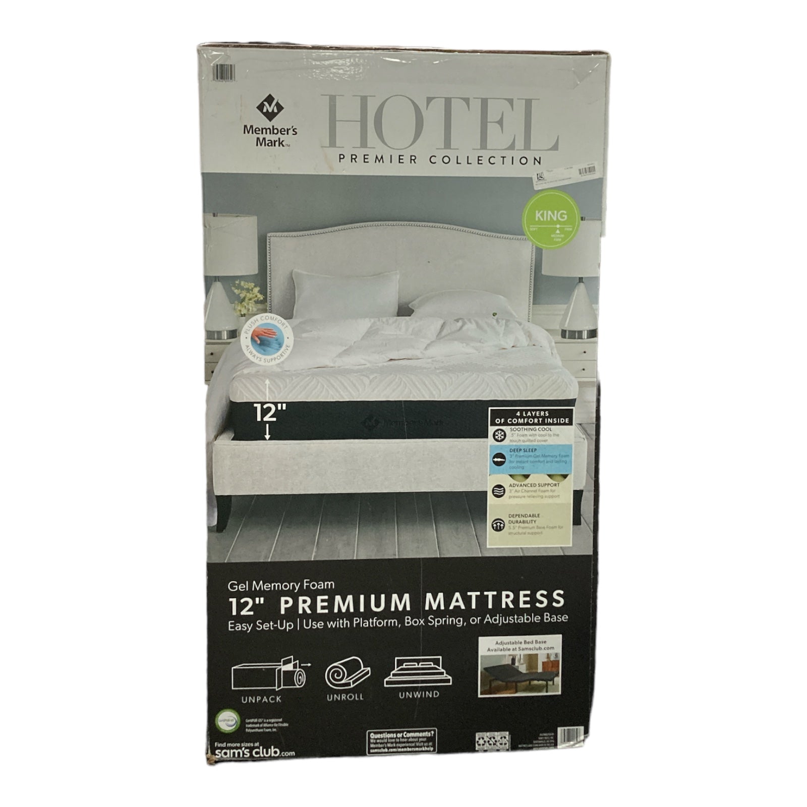 Member's Mark Hotel Premier Queen Bed Sams Club Sam's