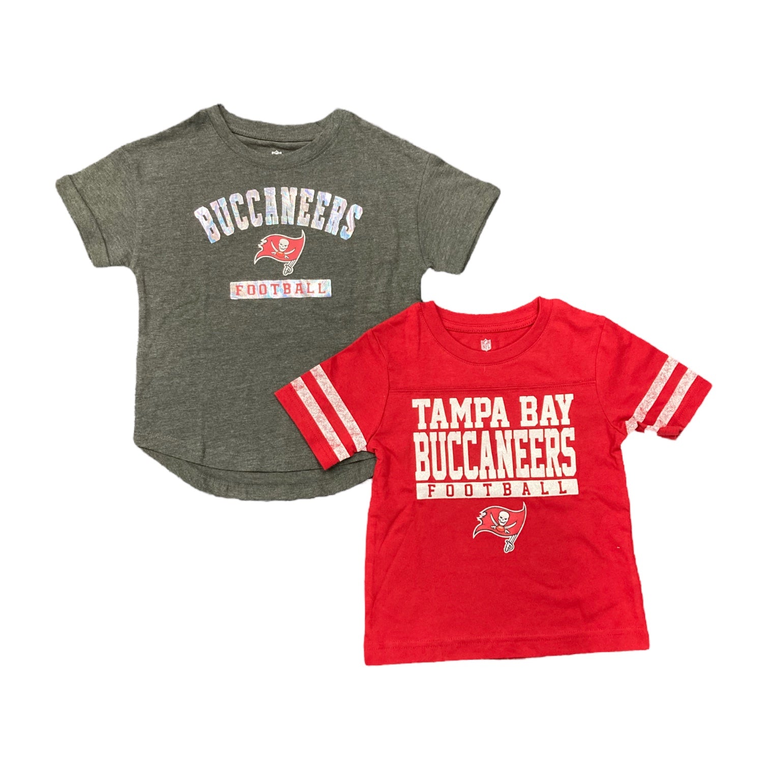 NFL Team Apparel Youth Girl's Tampa Bay Buccaneers Short Sleeve T