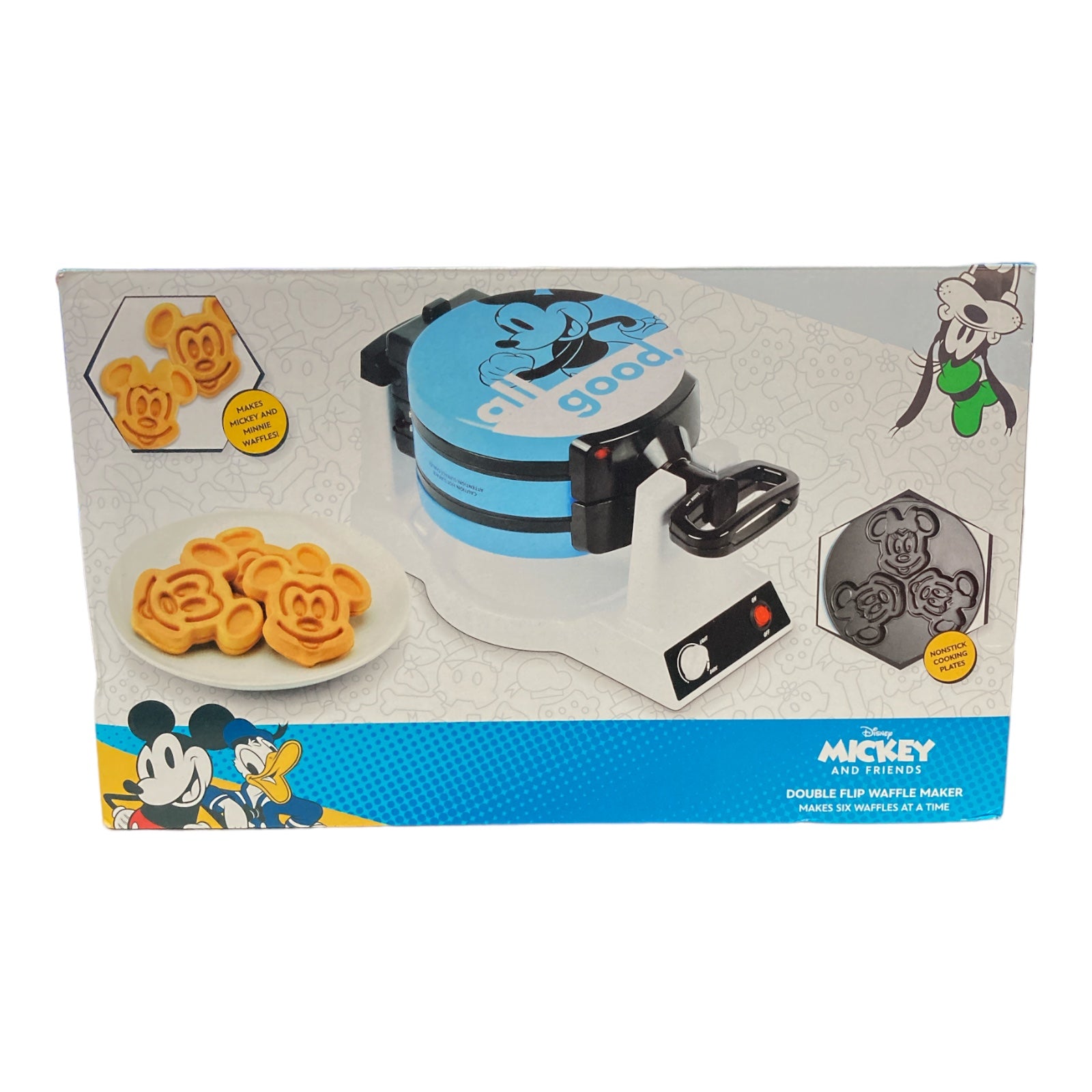Disney Mickey and Minnie Mouse Double Flip Waffle Maker Ewirelessgear