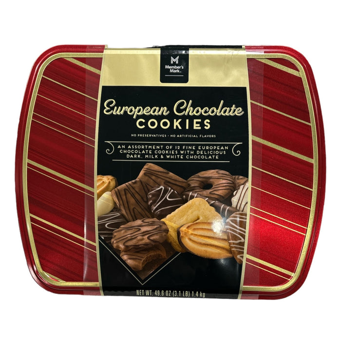 Member's Mark Fine European Chocolate Cookies Assortment w/ Decorative Tin