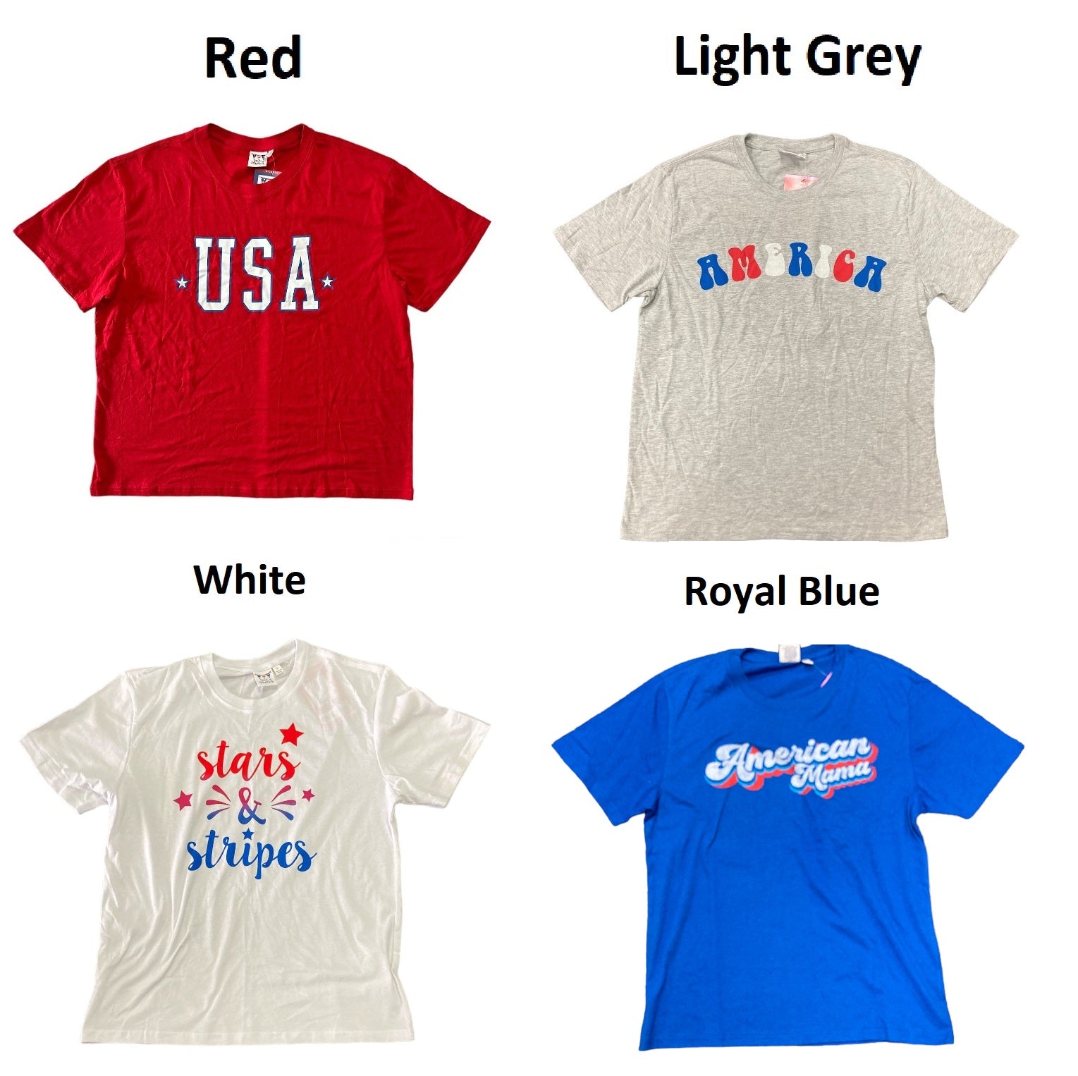 USA Star Graphic Tee - Royal Blue