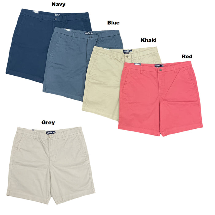 Chaps Sportswear Men's 9" Inseam Stretch Flat Front Twill Shorts