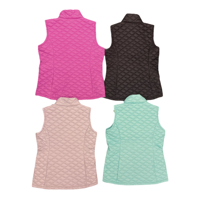 Free Country Women's Lightweight FreeCycle Quilted Zip Up Fitted Vest