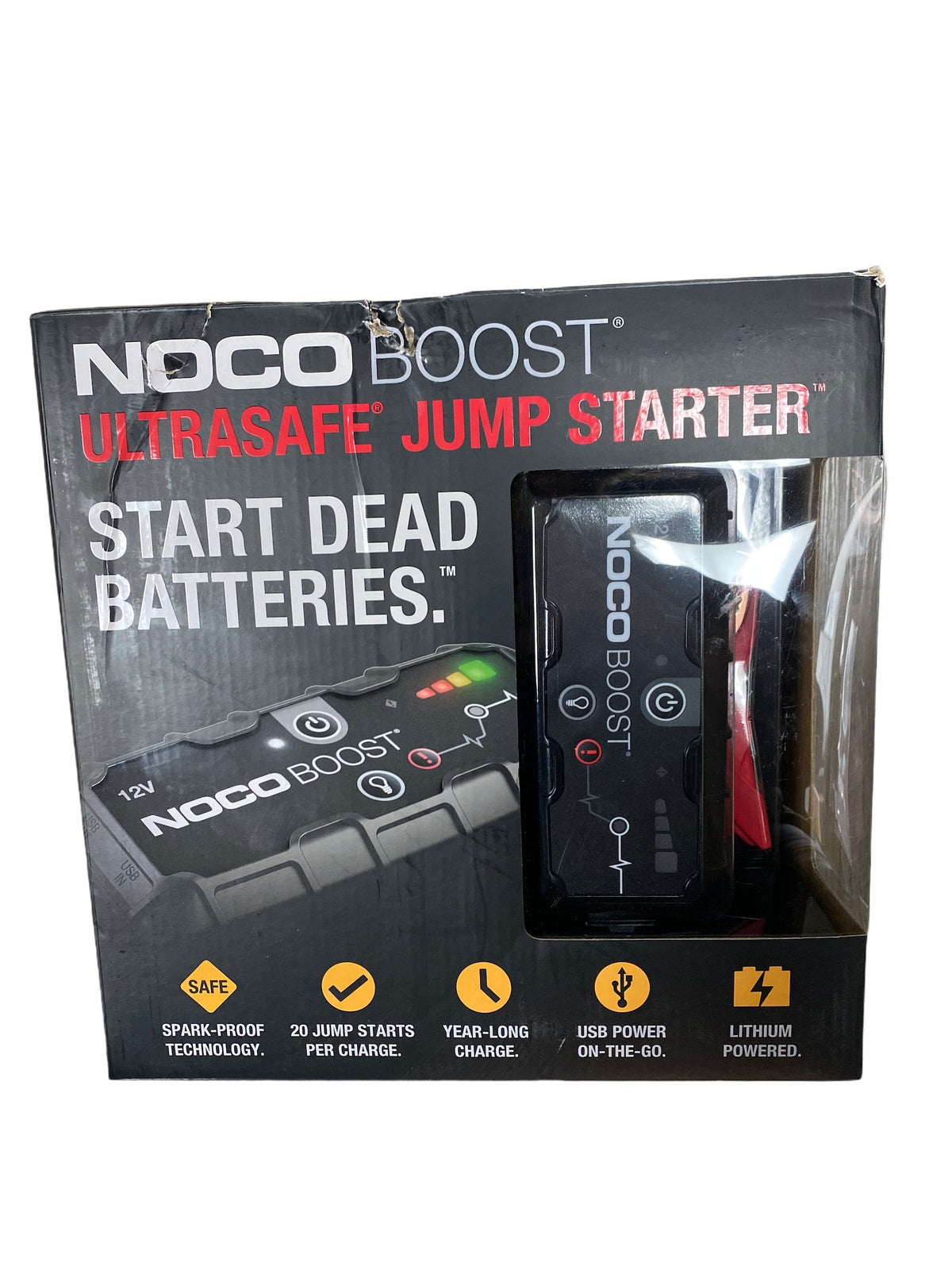 Noco Boost Ultrasafe Jump Starter Kit 12v Portable 100 Lumen Led — Ewirelessgear 6586