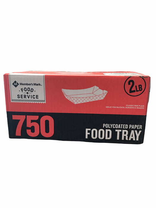 Member's Mark 2lb. Heavy Duty Paper Food Trays (750 ct.)