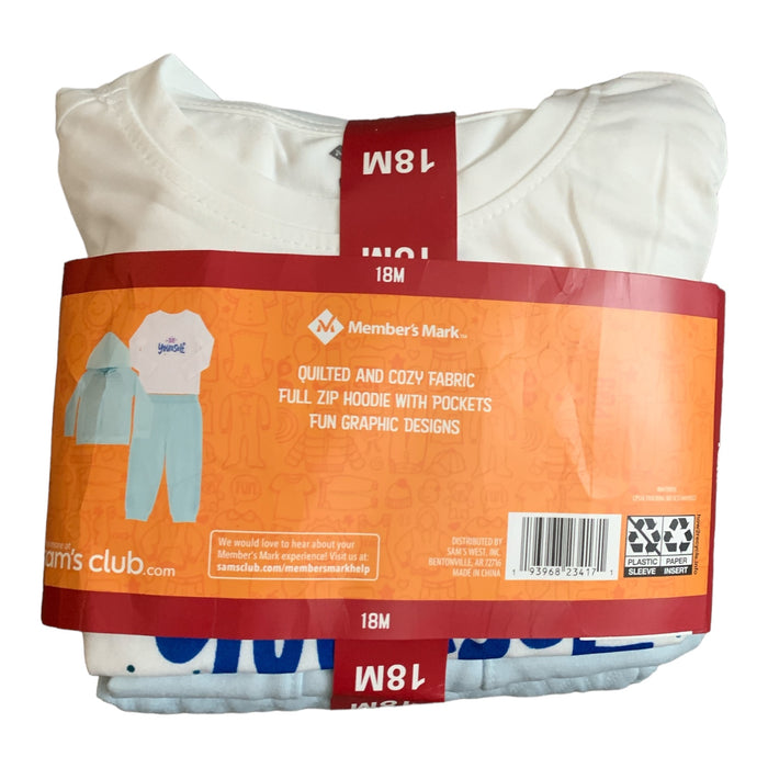 Member's Mark Infant Toddler Girl's 3 Piece Quilted and Cozy Set, ST4601