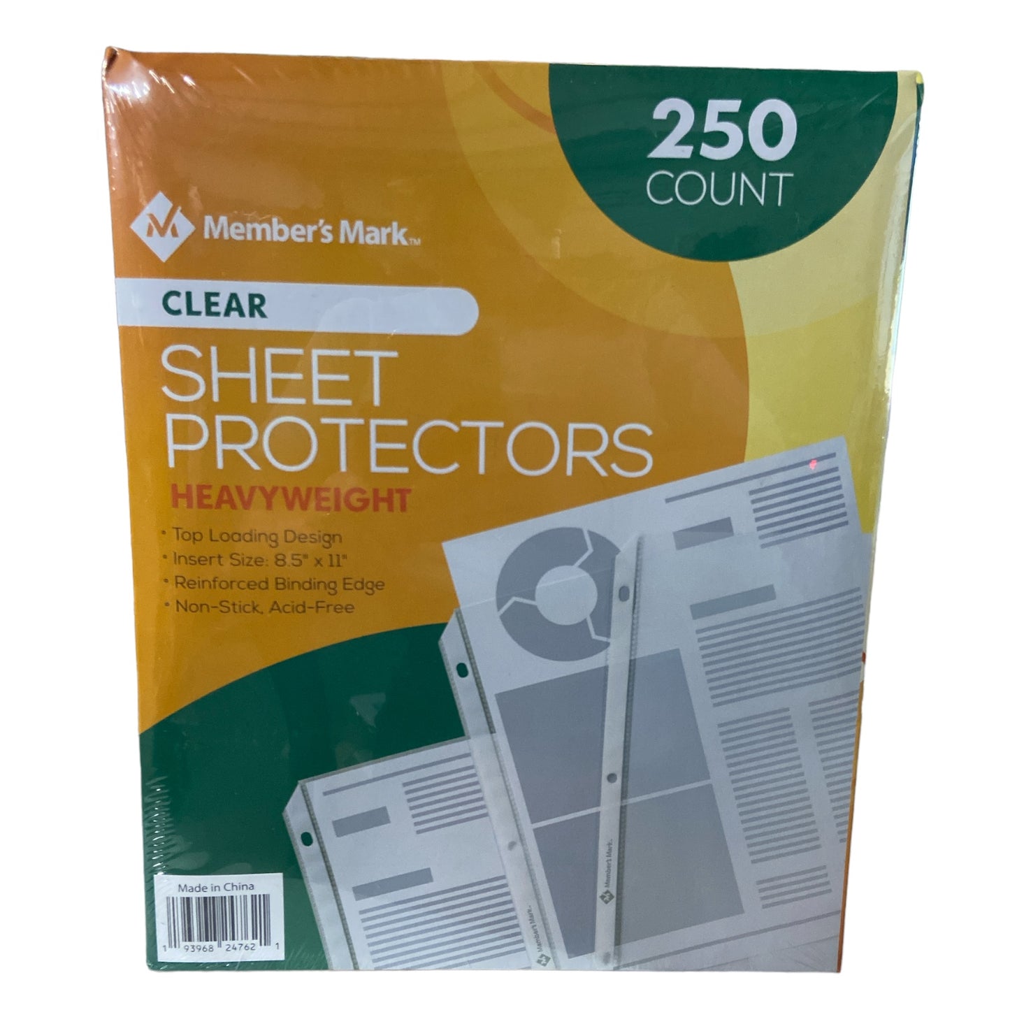 Member's Mark Heavyweight Sheet Protectors, Photo Protectors, 250ct
