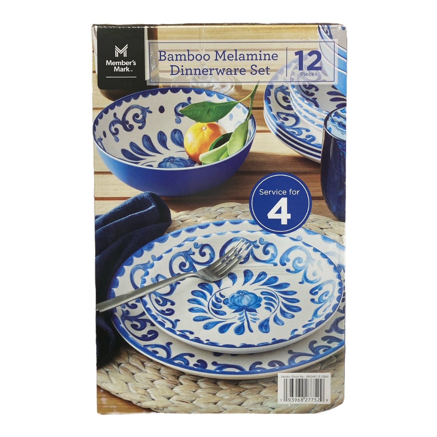 Member's Mark 10-Piece Bamboo Melamine Mixing Bowls with Lids Set (Color Block)