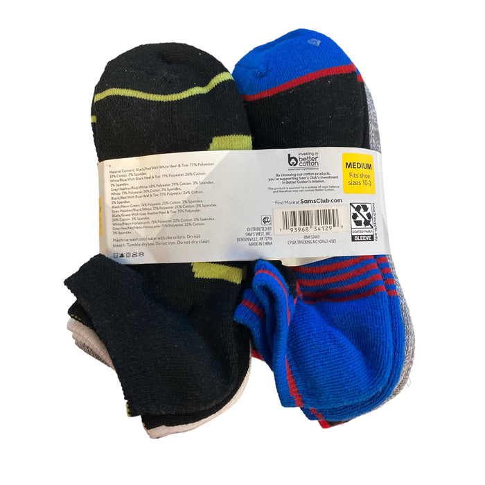 Member's Mark Boy's 10-Pack Ultra Lite Smooth Toe Seam No Show Socks
