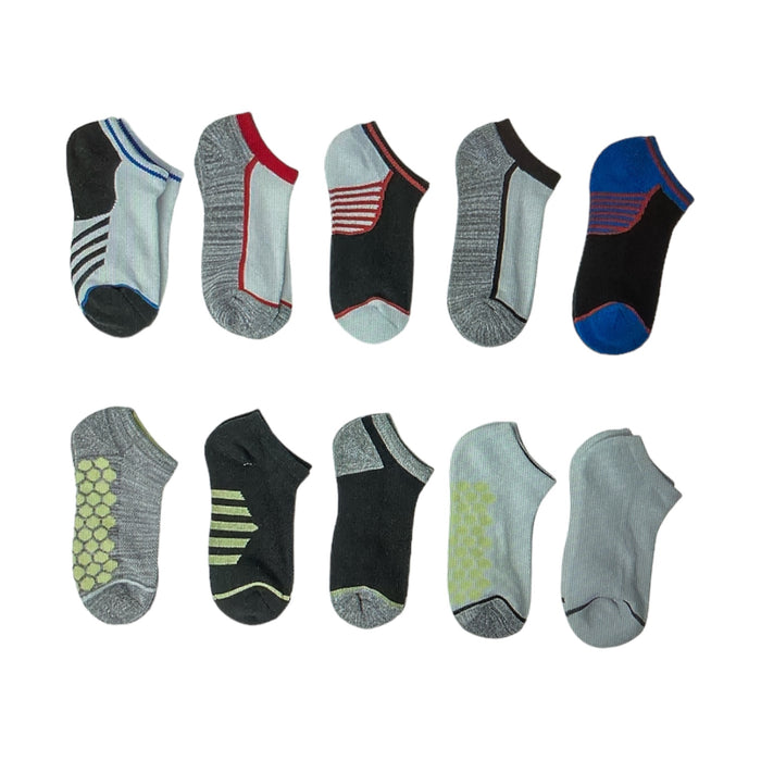 Member's Mark Boy's 10-Pack Ultra Lite Smooth Toe Seam No Show Socks