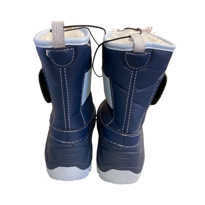 Member's Mark Boy's Warm Cozy Lining  Easy On/Off Snow Boot (Blue Cove, 6)