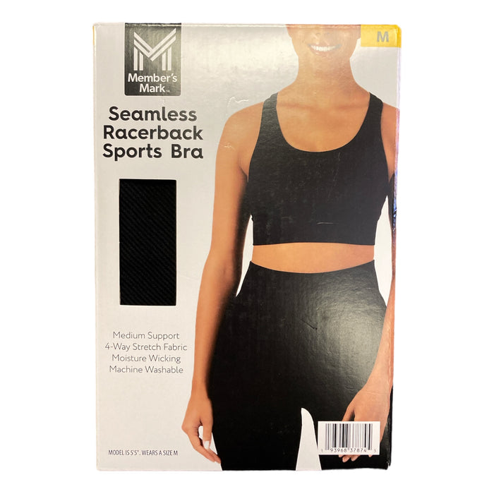 Member's Mark Women's Seamless Racerback Medium Support Sports Bra