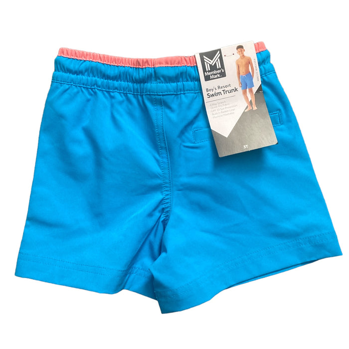 Member's Mark Boys 4Way Stretch Quick Dry UPF50 Sun Protection Resort Swim Trunk