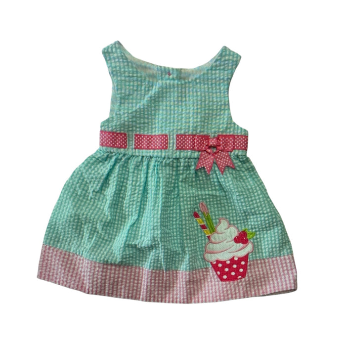 Counting Daisies Girl's All Occasion Seersucker Knee-Length Dress