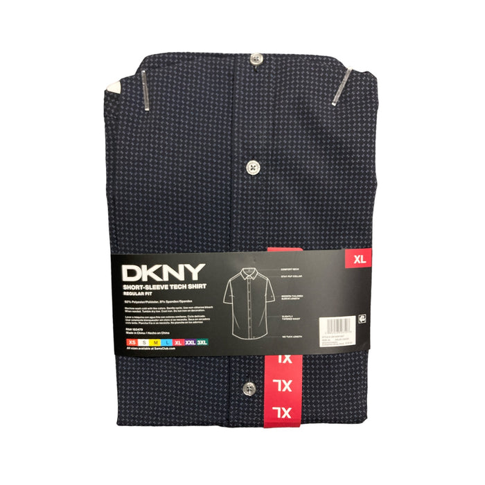 DKNY Men's Short Sleeve Quick Dry Regular Fit Tech Shirt