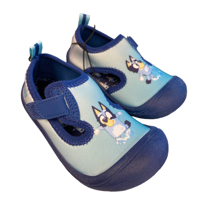 Ground Up Boy's Bluey Hook & Loop Strap Pull On Water Shoe