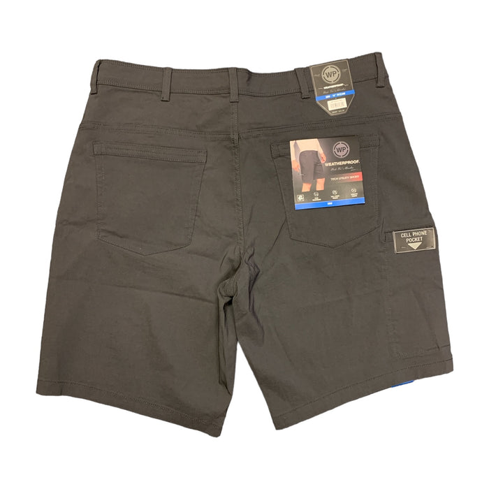 Weatherproof Mens Flex Waistband Tech Utility Short, W4S608SC