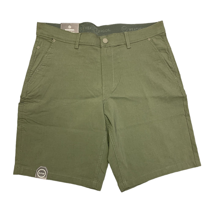 Weatherproof Mens Flex Waistband Tech Utility Short, W4S608SC