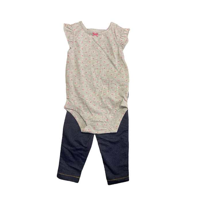 Carter's Infant Girl's 3 Piece Top and Pant Playwear Set