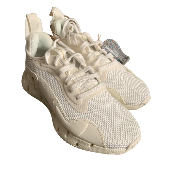 Reebok Womens Zig Dynamica CL Lightweight Running Shoe, White, 9