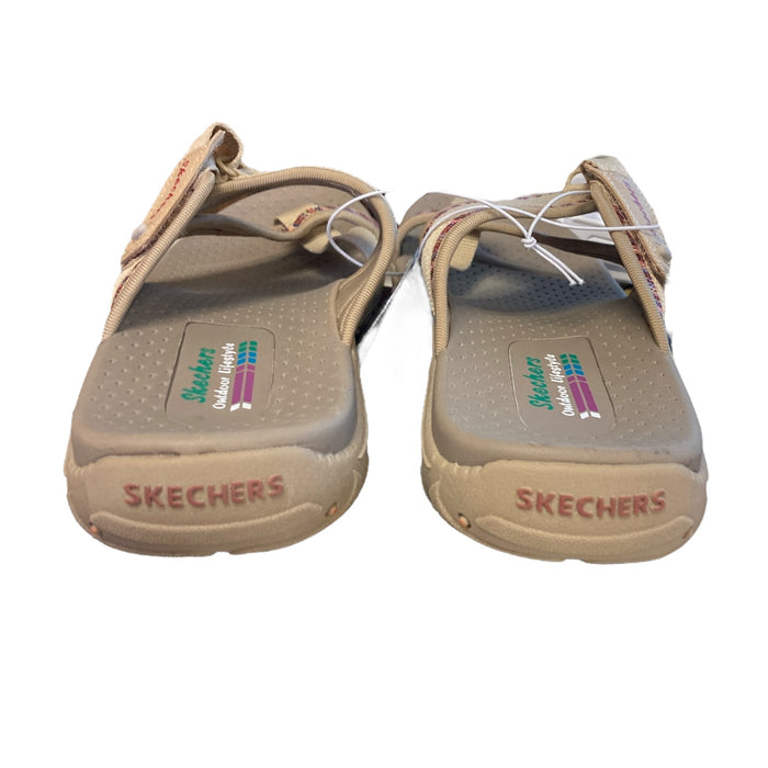 Skechers Ladies Cushioned Footbed Vegan Machine Washable Reggae Fest Sandal