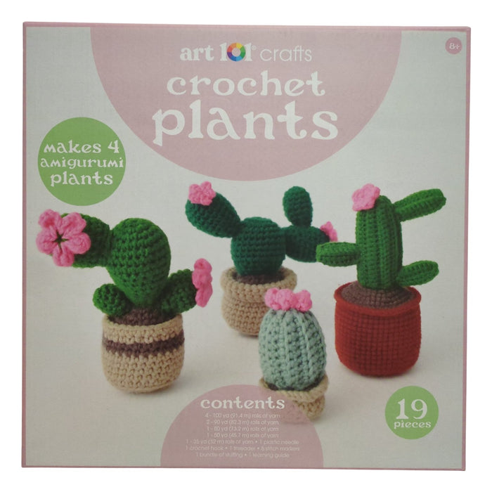 Art 101 Crafts Crochet Plants Kit, 19 Pieces