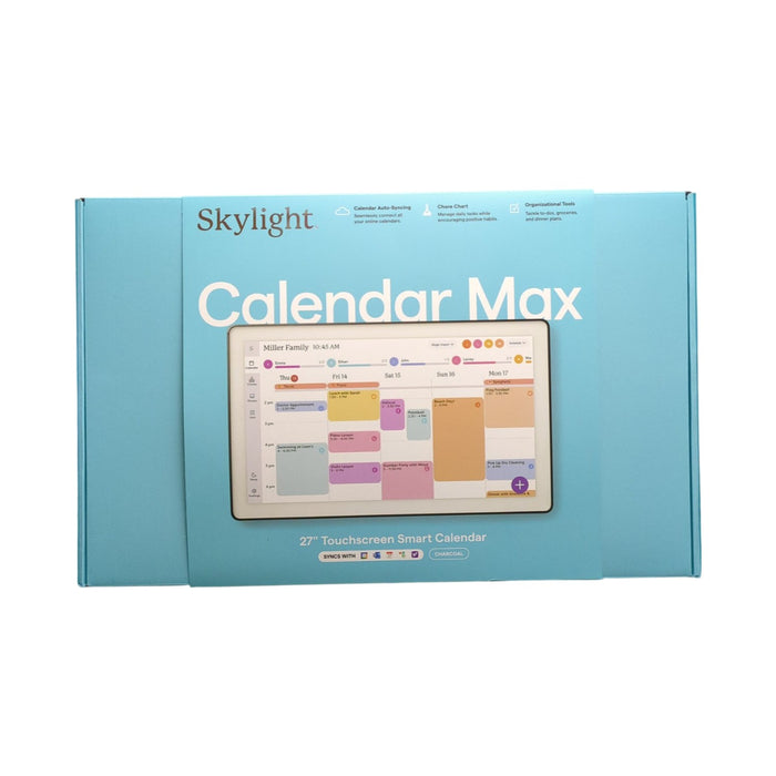 Skylight 27" Touchscreen Calendar Max WiFi Digital Calendar, Charcoal Shadowbox