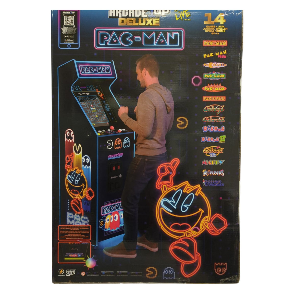 Arcade1Up Pac-Man Neon Deluxe Arcade Machine, PAC-A-502711 — Ewirelessgear