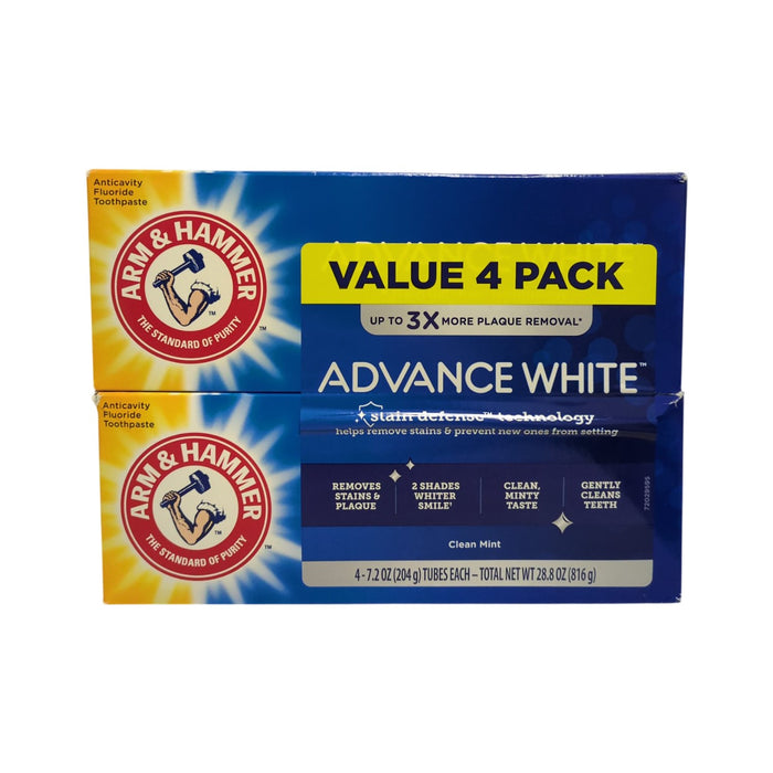 Arm & Hammer Dental Care Advance White Toothpaste, 7.2 oz., 4 pk.