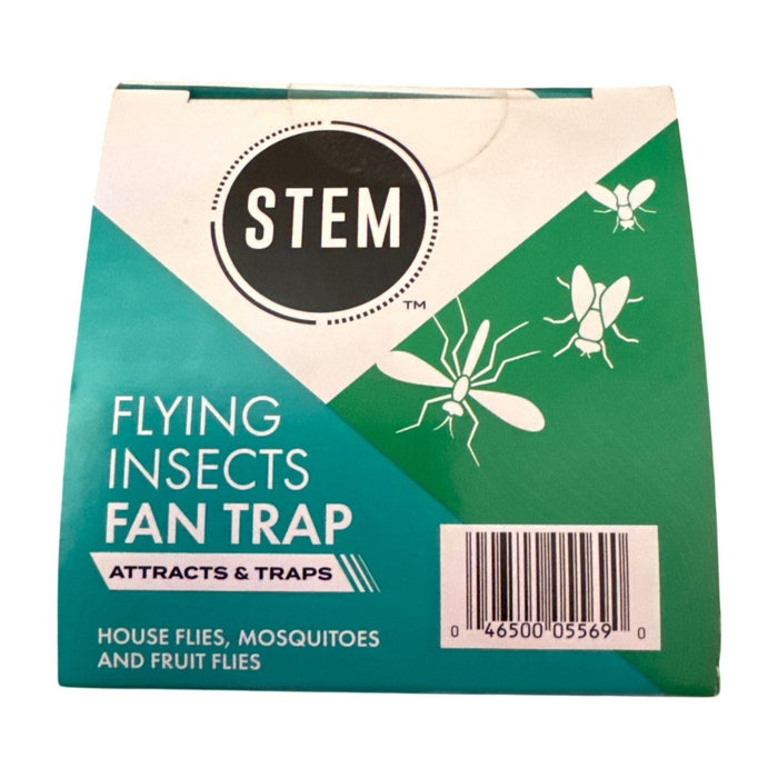 STEM Flying Insect Fan Trap, Dual Attraction UV Light and Quiet Fan, Indoor