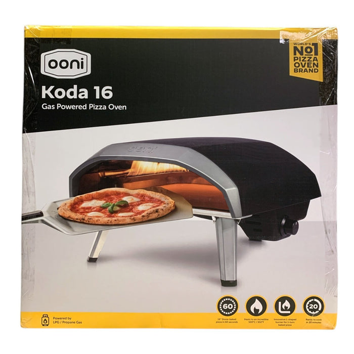 Ooni Koda 16 Propane Gas Pizza Oven, 16" Gas Powered Outdoor Oven, Foundry Black