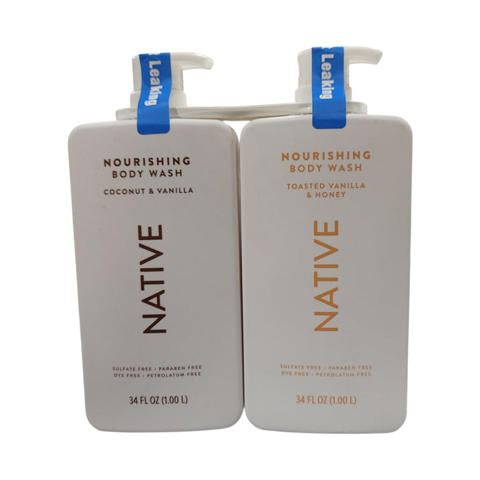 Native Vanilla Vibe Nourishing Body Wash, 2 pk./68 fl. oz.