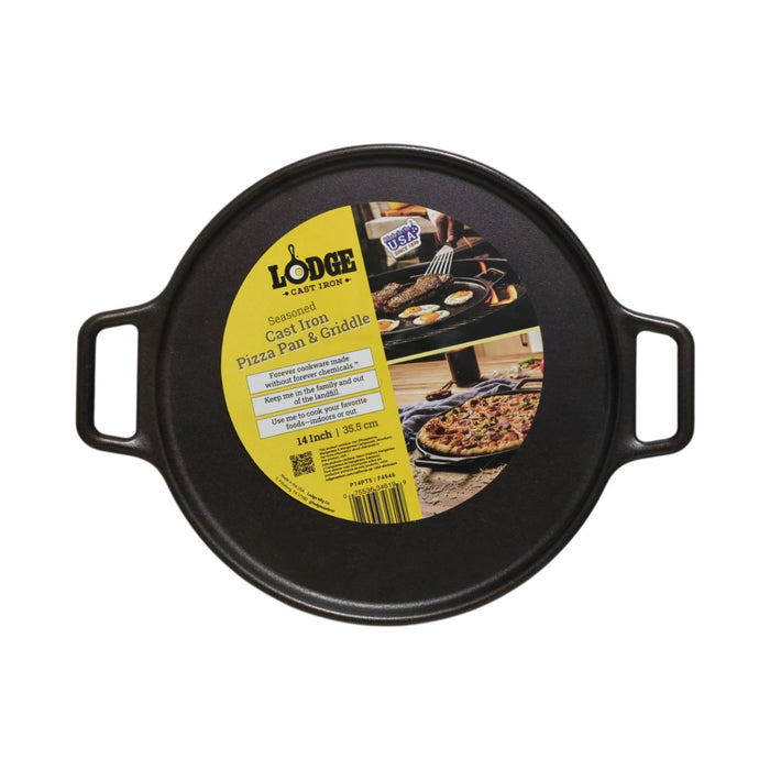Lodge 14" Seasoned Cast Iron Multi-Use Pizza Pan/Griddle