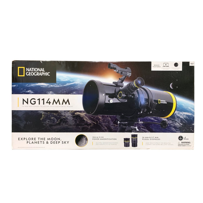 National Geographic NG114MM 114 MM Newtonian Telescope with Equatorial Mount