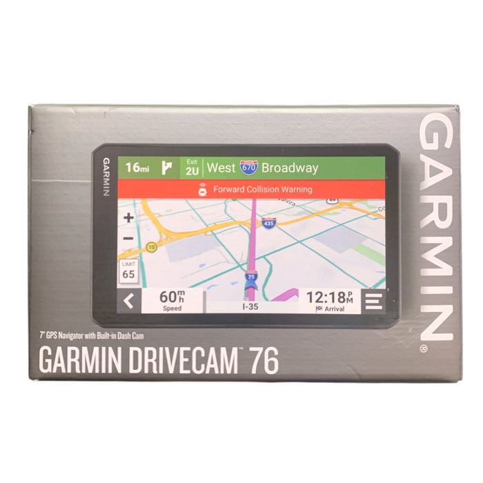 Garmin DriveCam 76, 7" GPS Navigator with Built-In Dash Cam