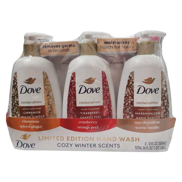 Dove Liquid Hand Wash Limited Edition Holiday Treats Variety Pack, 12 oz., 3pk.