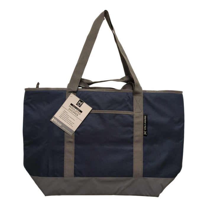 Member's Mark PVC-Free Dual Carry Foam Insulated Shopper, Washed Indigo
