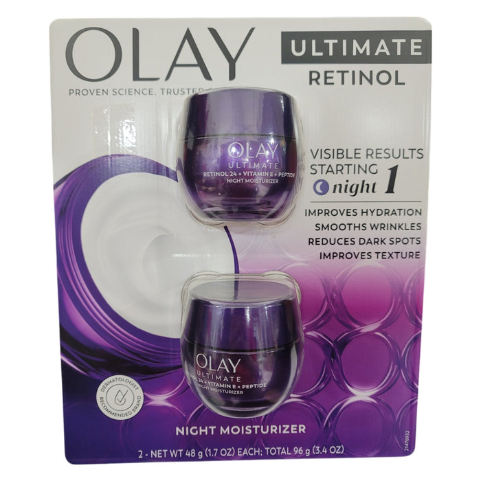Olay Ultimate Hydration Night Moisturizer, 1.7 oz., 2 pk.