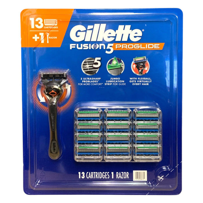 Gillette ProGlide Men's Razor Handle + 13 Cartridges