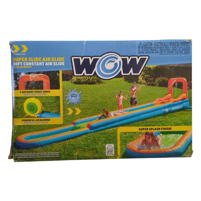 WOW Sports Blower Inflatable Super Slide Air Glide, Multicolor