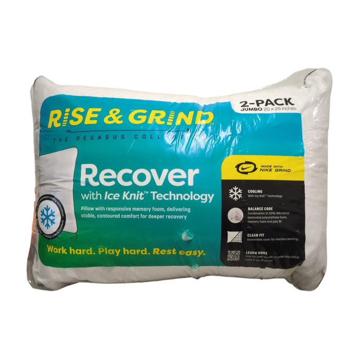 Rise & Grind 2-Pack Cooling Pillow made with Nike Grind Bed Pillow