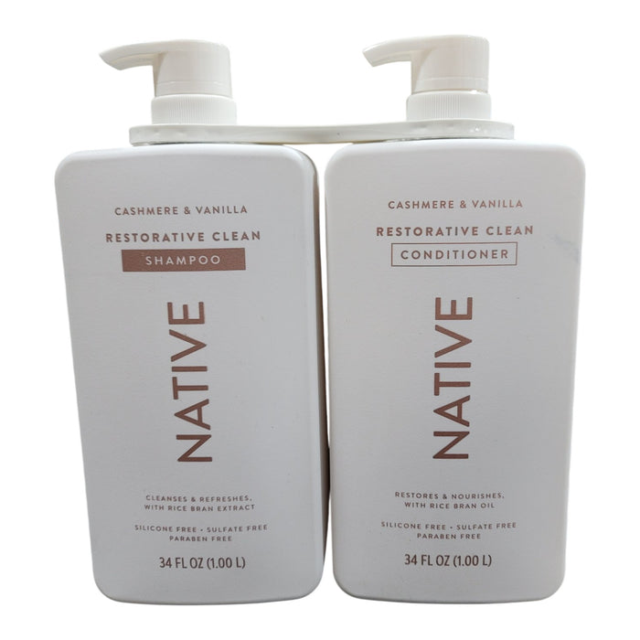 Native Cashmere & Vanilla Shampoo and Conditioner Set, 68 fl. oz.