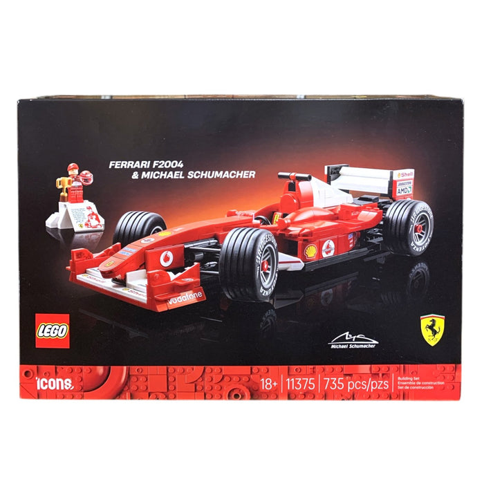 LEGO Icons Ferrari F2004 and Michael Schumacher. 11375, 735 Pieces