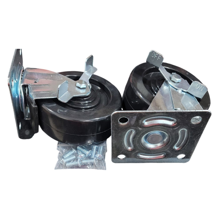 Seville Classics UltraHD 5-Inch Swivel Wheels (Set of 2)