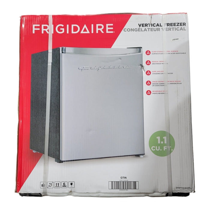 Frigidaire EFRF114-6COM Vertical Freezer 1.1 cu ft Stainless Platinum Design