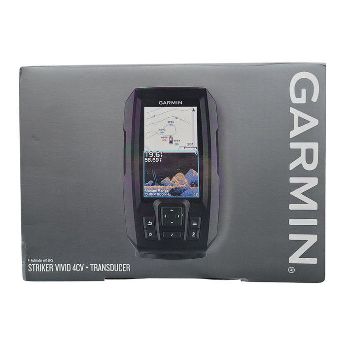 Garmin STRIKER Vivid 4CV, Easy-to-Use 4-inch Color Fishfinder with Transducer