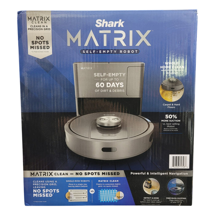 Shark Matrix Self Emptying Robot Vacuum with 60 Day Capacity, Precision Mapping