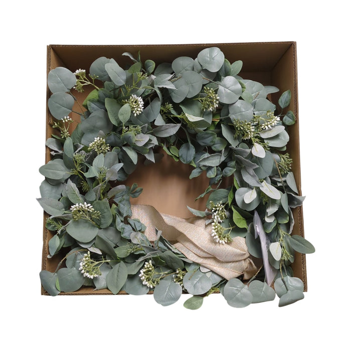 Member’s Mark 30" Faux Seeded & Silver Dollar Eucalyptus Wreath