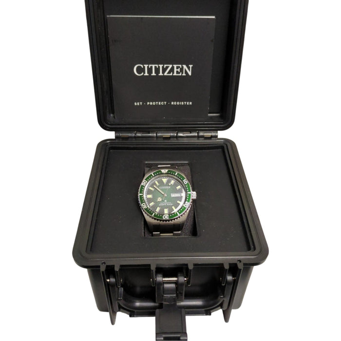 Citizen Men's Automatic Promaster Dive Sea, Stainless Steel, Green Dial, 41mm