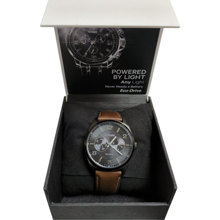 Citizen Men's Eco-Drive Black-Tone Dress Classic Watch 44mm, AO9028-07E
